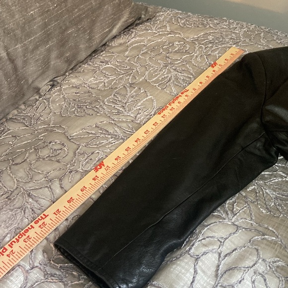 OUTBROOK 100% Leather Vintage Long Light Padded Shoulder Fully Lined Women Coat - Picture 8 of 11